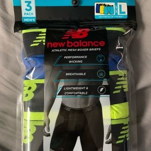 New Balance Athletic Mesh Boxer Briefs (3 Pack)